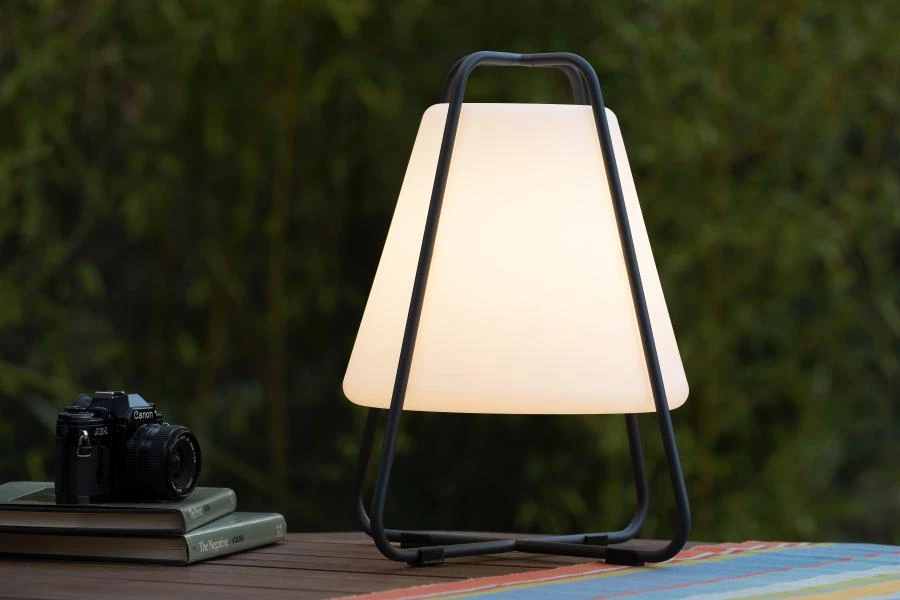 Lucide PYRAMID - Table lamp Outdoor - LED Dim. - 1x2W 2700K - IP54 - Anthracite - ambiance 1